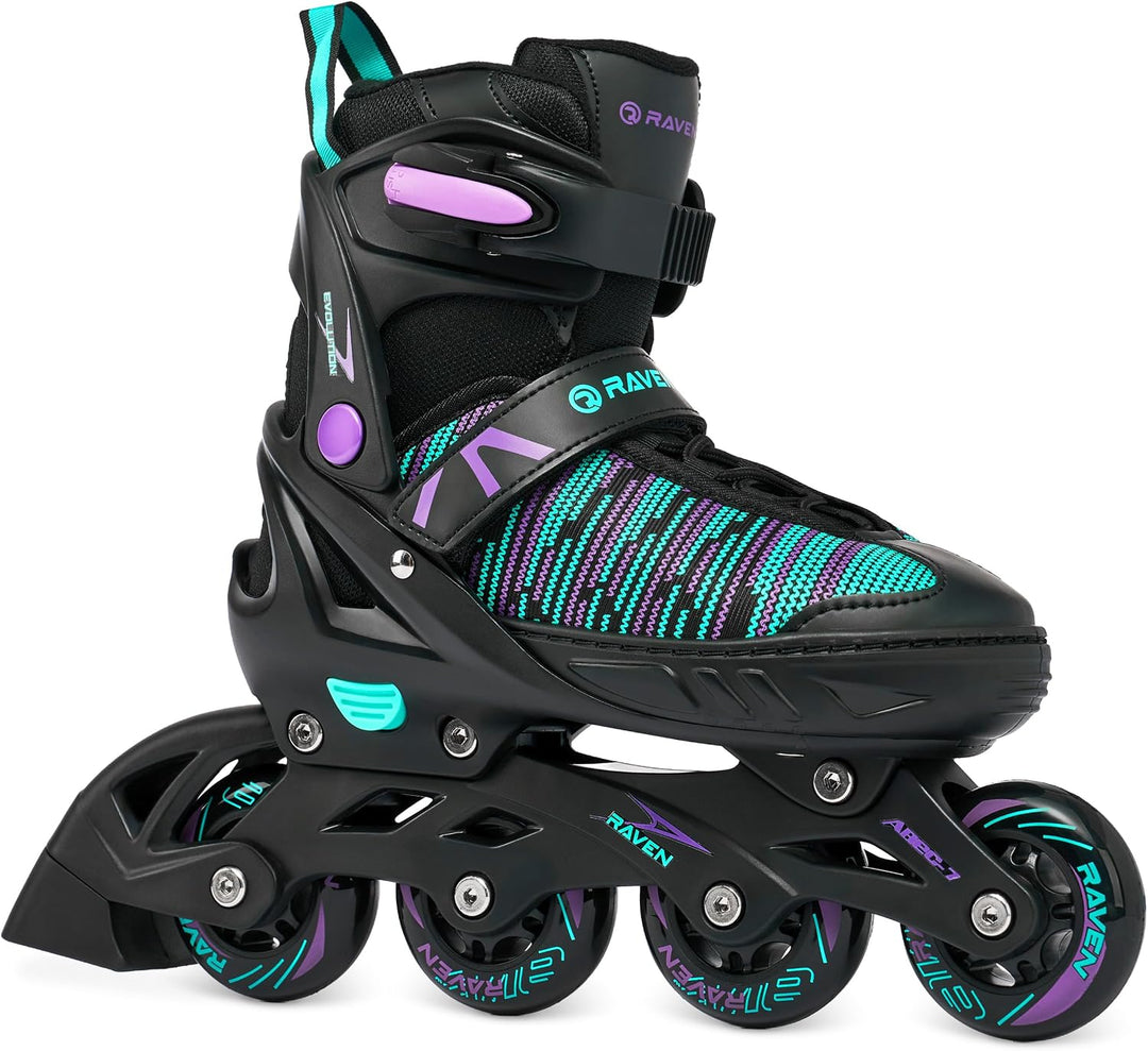 RAVEN 2in1 Schlittschuhe Inline Skates Inliner für Kinder Erwachsene Mädchen Damen verstellbar