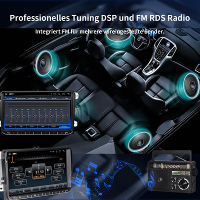 Autoradio für VW Golf 5 6 T5 Polo Sharan Passat Tiguän,[Android 13.0 4GB+64GB 2.0Ghz] CAWELL 9 Zoll