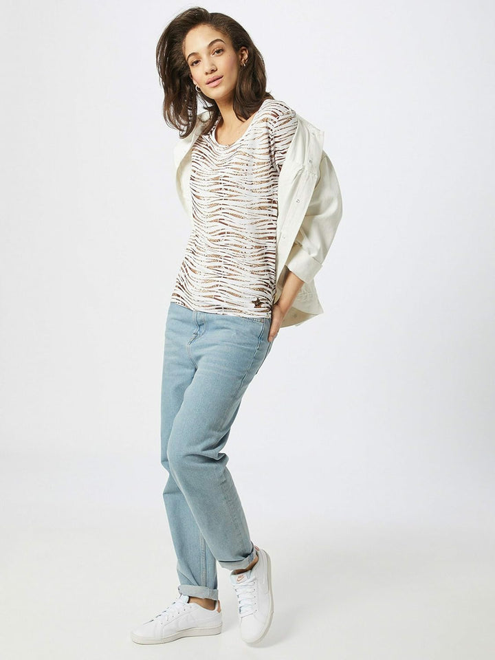 KEY LARGO Damen Shirt WT Edith Round Offwhite L