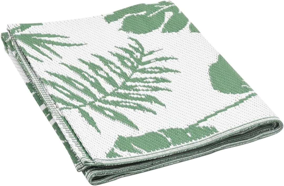 Gecheer Outdoor Teppich Doppellagiges Jacquard-Muster Balkon Terrasse Garten Aussenteppich Balkontep