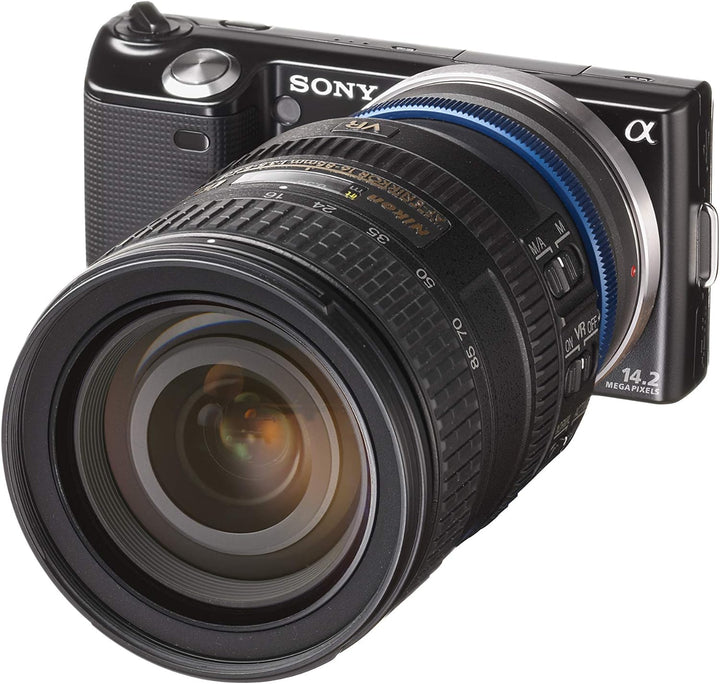 Novoflex Adapter Nikon Objektiv an Sony NEX/Alpha 7, schwarz, NEX/NIK Sony-E, Gehäuse, Sony-E, Gehäu