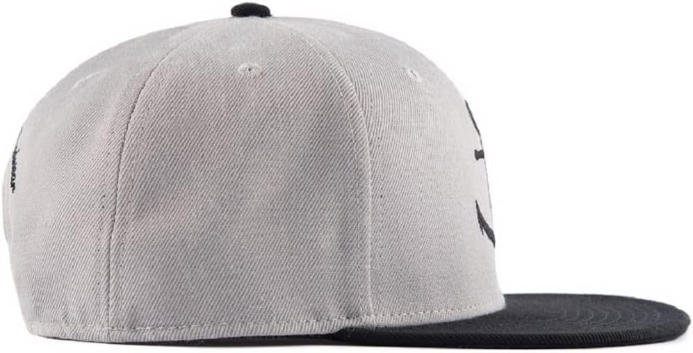 Bexxwell Snapback Caps 2er-Set Partnerlook für Klein und Gross grau/schwarz mit Anker (optimale Pass