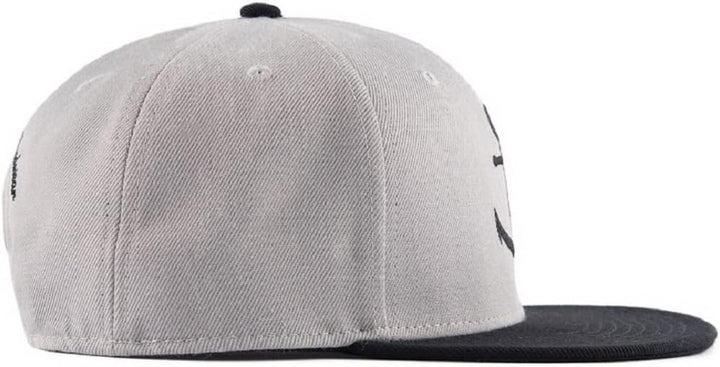 Bexxwell Snapback Caps 2er-Set Partnerlook für Klein und Gross grau/schwarz mit Anker (optimale Pass