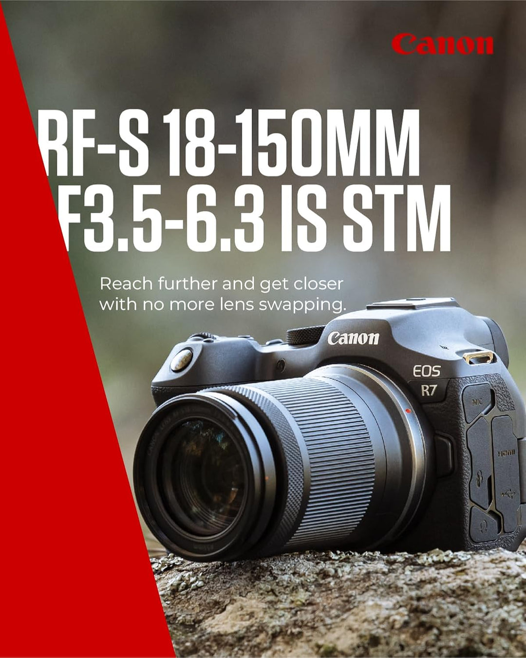 Canon RF-S Objektiv 18-150mm F3.5-6.3 IS STM – Zoomobjektiv mit 4,5-Stufen-Stabilisator für Reisen &