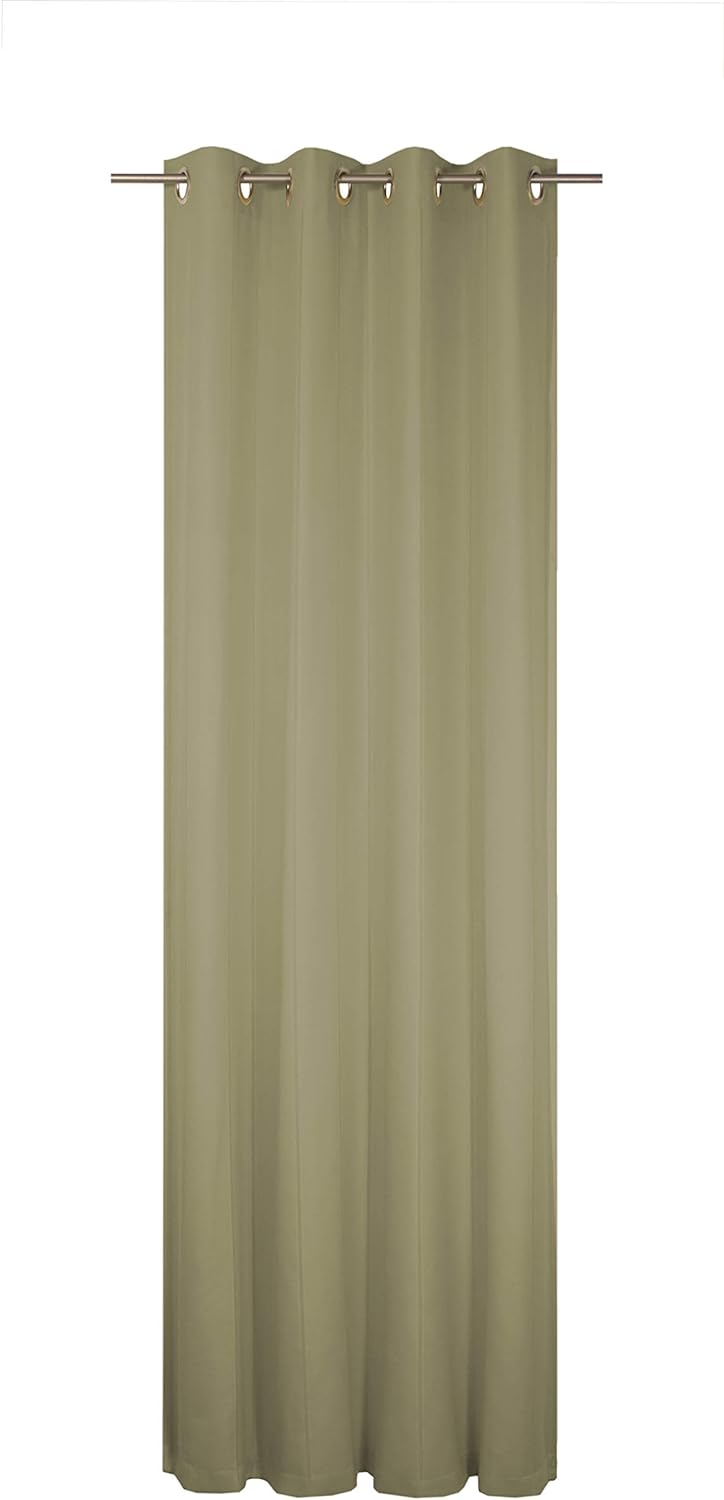 Wirth Fertigschal Felsted mit Ösen, Polyester, Gelb, 150 x 132 cm Gelb 150 x 132 cm, Gelb 150 x 132