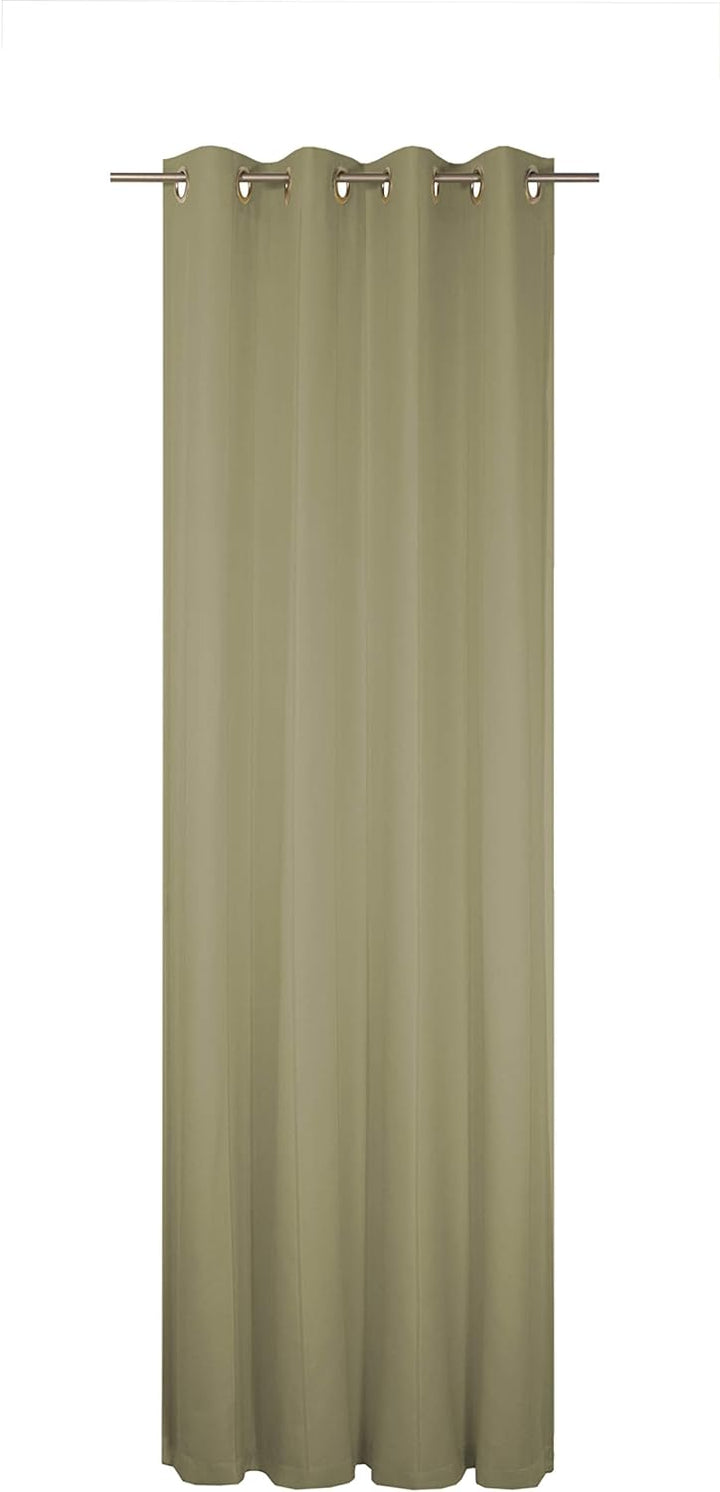 Wirth Fertigschal Felsted mit Ösen, Polyester, Gelb, 150 x 132 cm Gelb 150 x 132 cm, Gelb 150 x 132