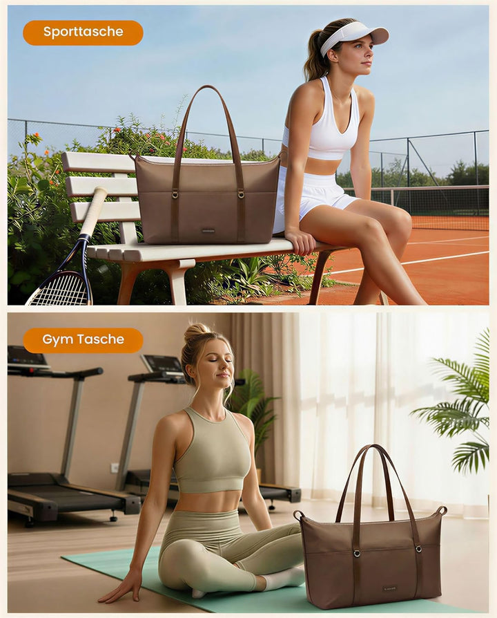 LOVEVOOK Sporttasche Damen Reisetasche mit Schuhfach &amp; Nassfach, 25L Klein Gym Bag Women Sporttasche