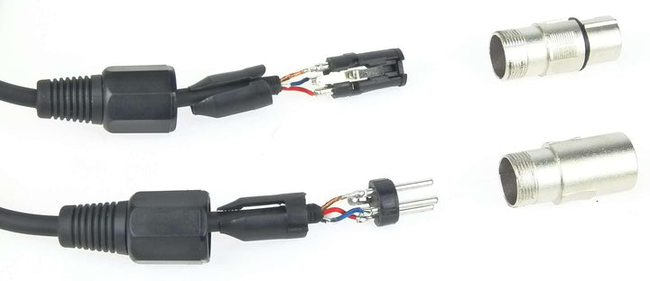 Paccs 2 Stück 25 m Mikrofonkabel Schwarz XLR Stecker male auf XLR Buchse female - Symmetrisch Audio