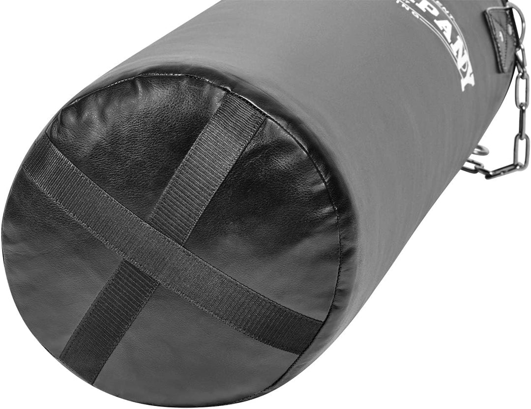 Bad Company Boxsack inkl. Heavy Duty Vierpunkt-Stahlkette I Vinyl Punching Bag, gefüllt/ungefüllt I