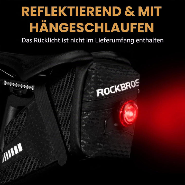 ROCKBROS Fahrrad Satteltasche Fahrradsitz Tasche für MTB Rennrad Faltrad ca.1,5L