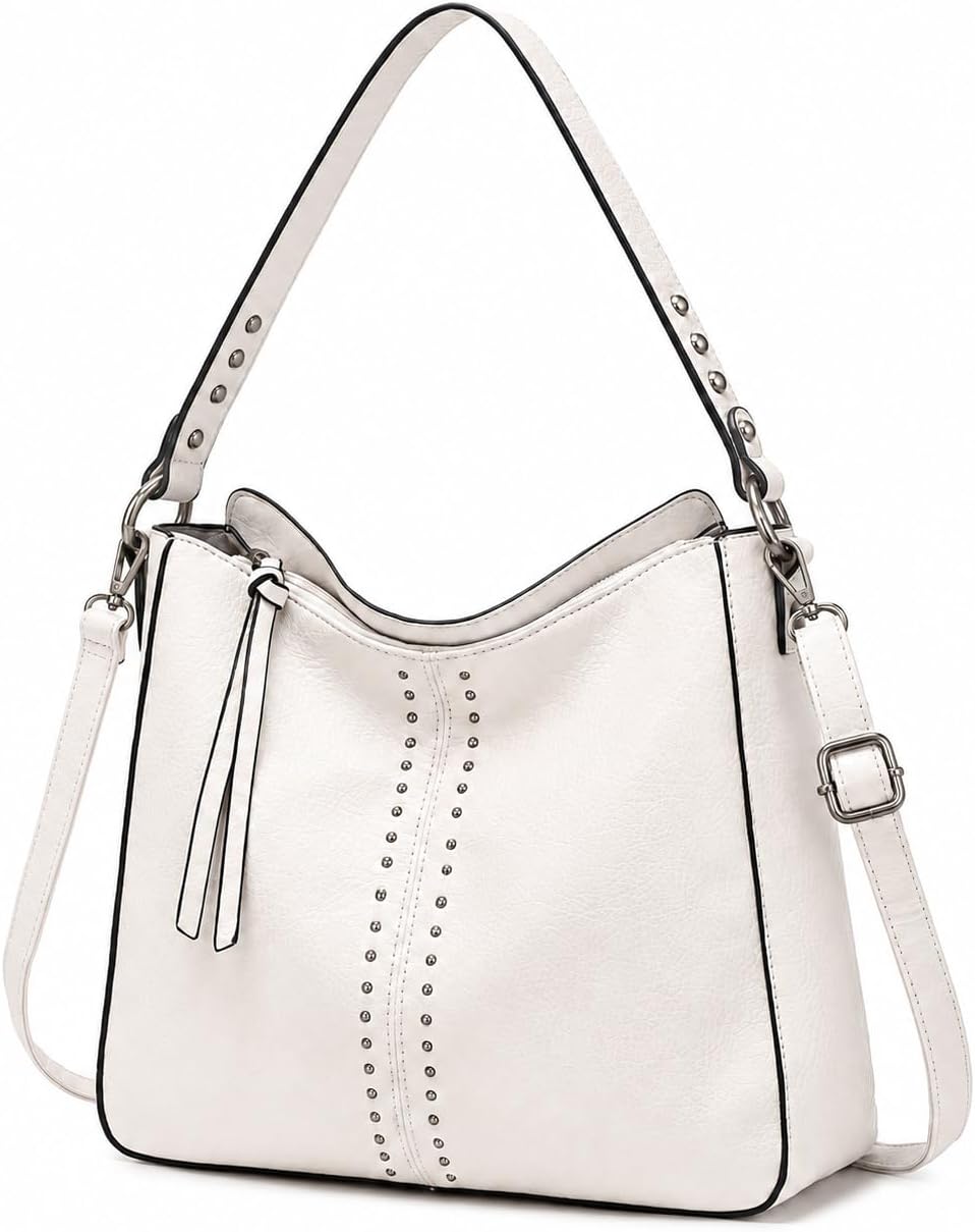 Montana West Hobo Bag for Women Crossbody Purse and Handbags Ladies Chic Shoulder Bags Beige, Beige