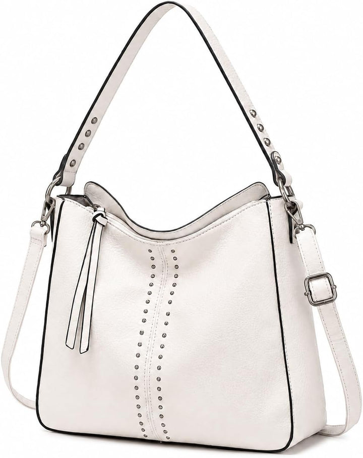 Montana West Hobo Bag for Women Crossbody Purse and Handbags Ladies Chic Shoulder Bags Beige, Beige