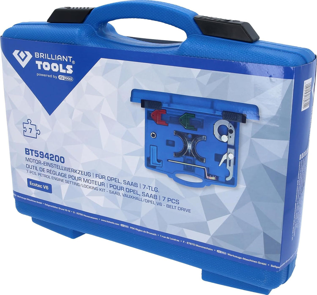 KS Tools BRILLIANT TOOLS Motor-Einstellwerkzeug-Satz für Opel Ecotec V6 [Powered by ]