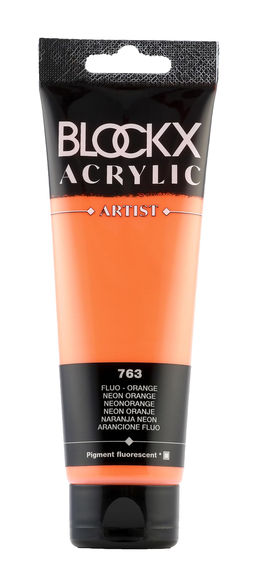 Blockx 60763BXC - Tube 120ml, feine Acrylfarbe, Acrylic Artist, transparent und satiniert, Neonfarbe