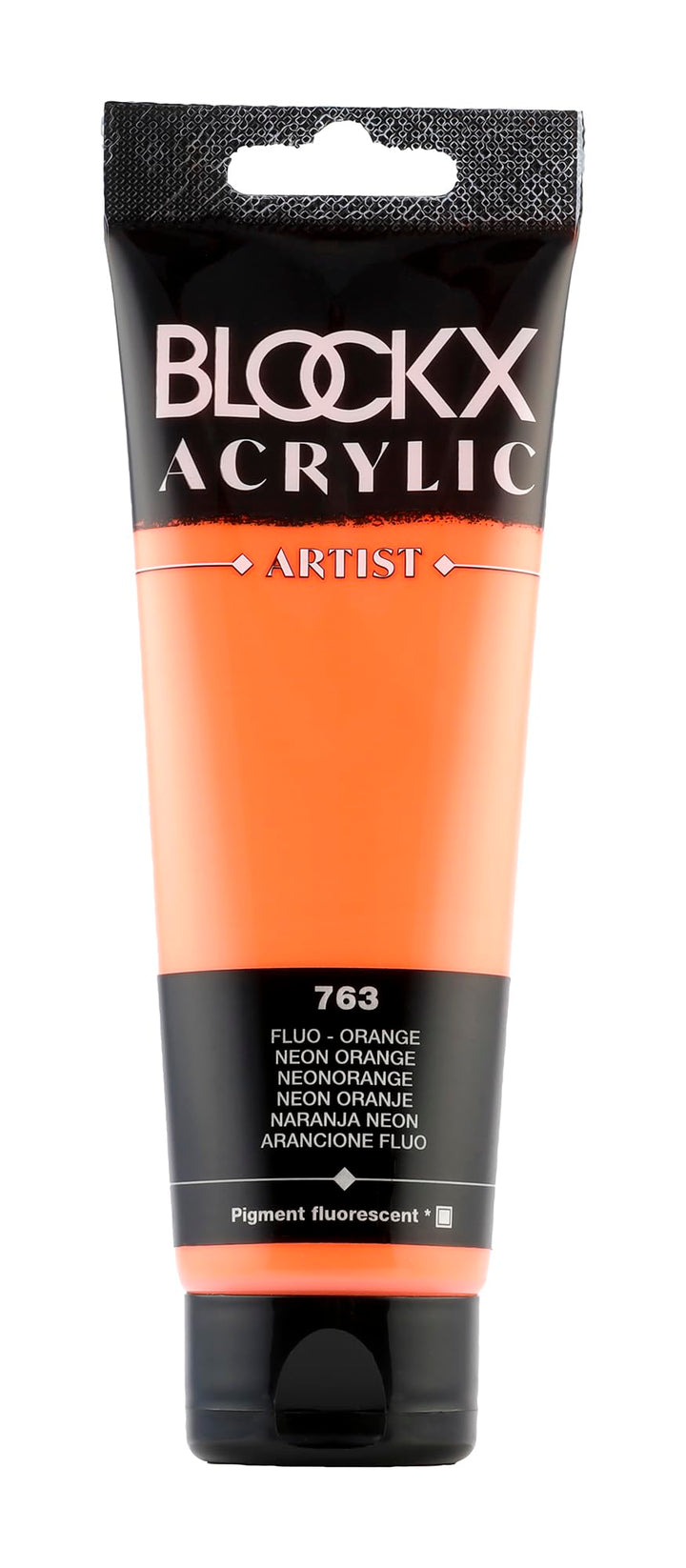 Blockx 60763BXC - Tube 120ml, feine Acrylfarbe, Acrylic Artist, transparent und satiniert, Neonfarbe