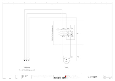 KlingerBorn Motorschutzschalter ISKRA MS25 6,3-10A in Gehäuse mit Schuko-Kragenstecker Schuko-Kragen