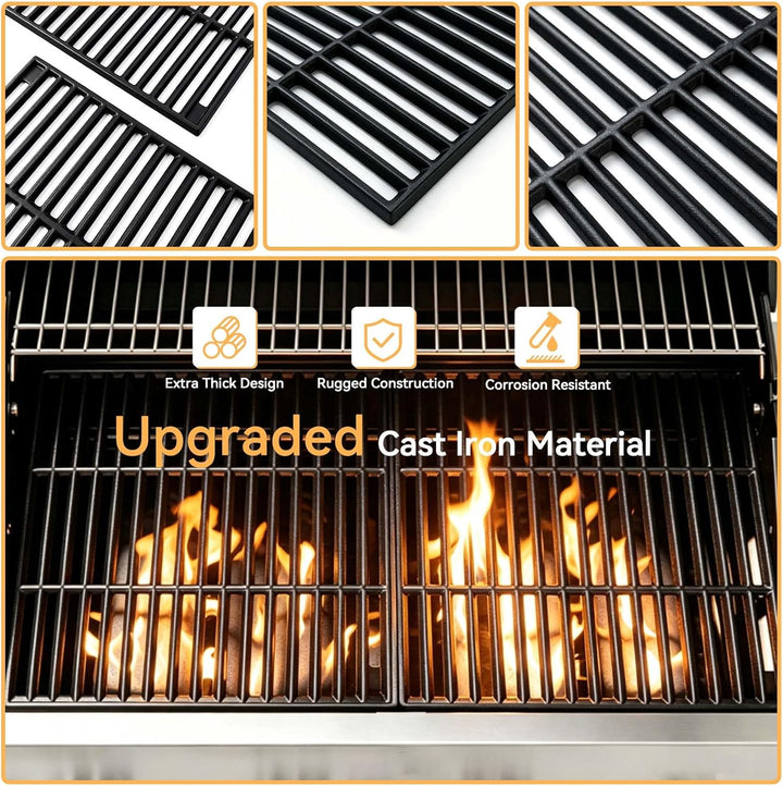 45 x 70 CM Gusseisen Grillrost für Rösle Videro G4-S, Rösle Allflame Prime 4, Grillrost Ersatzteil f