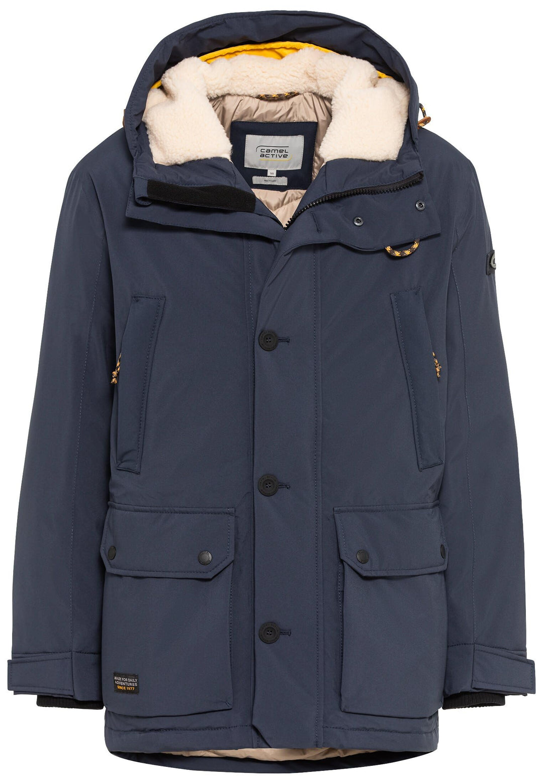 camel active Herren teXXXactive® Funktionsjacke mit recycelten Daunen 60 Dunkelblau, 60 Dunkelblau