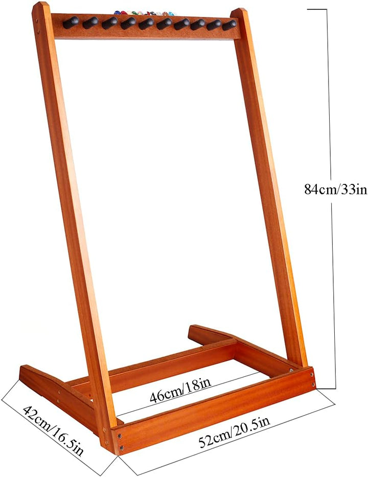 Gitarrenständer, HilerPunk Mehrere Gitarrenständer aus Holz,Gitarren Bodenständer mit Filzpad-Pick S
