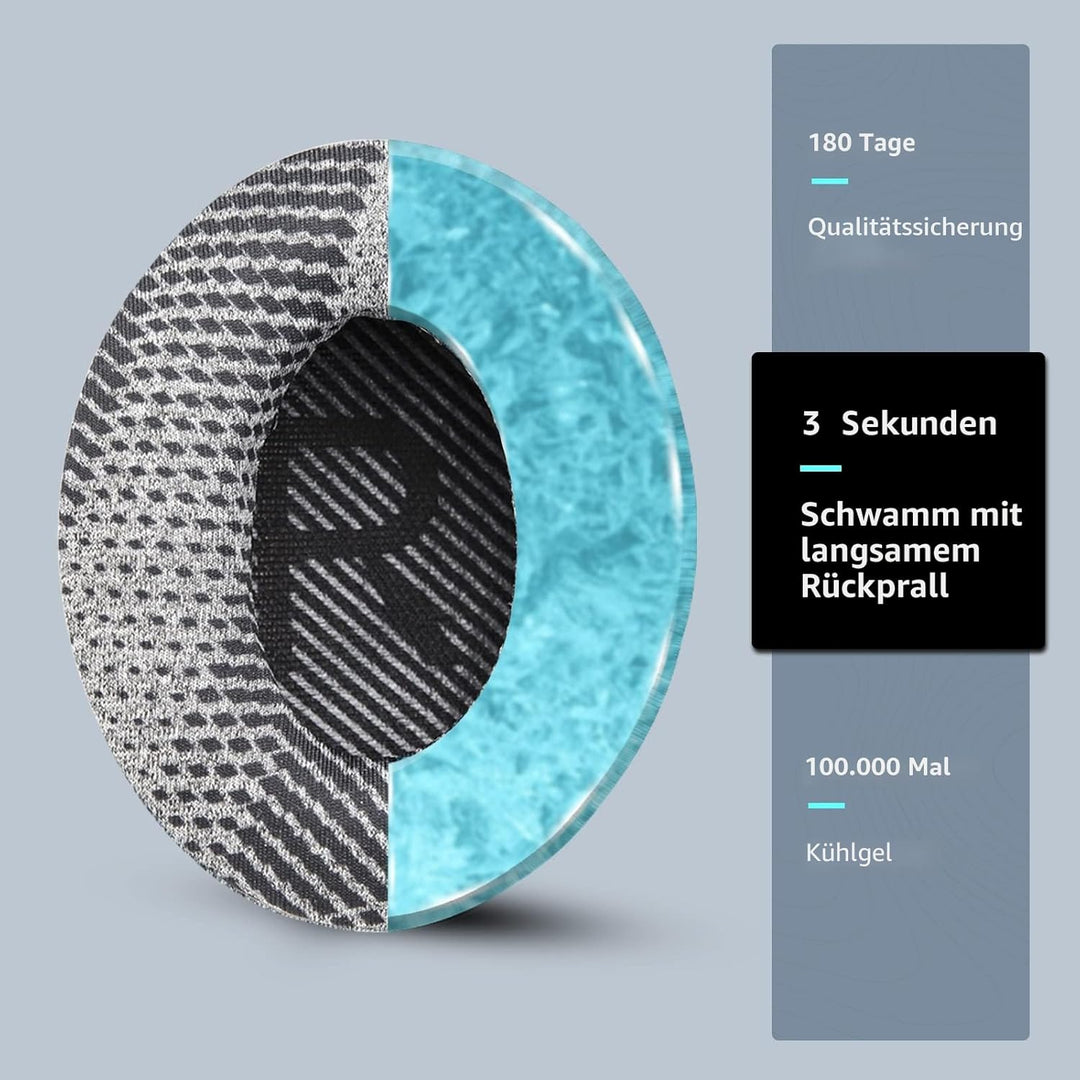 Cooling-Gel QuietComfort 35 / QC 35ii Ersatz-Ohrpolster für Bose Kopfhörer, Kompatibel mit Bose QC45