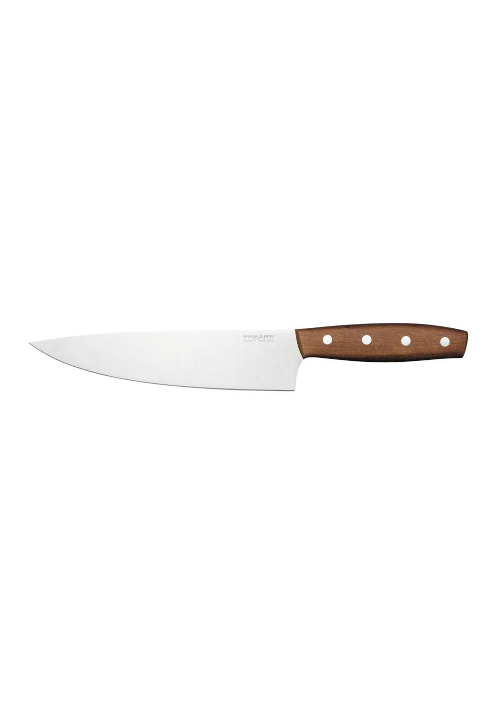 Fiskars Folken Kochmesser, Gross, Klingenlänge 20 cm, Klinge aus deutschem Edelstahl, Griff aus FSC-