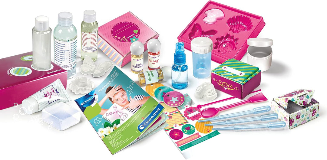 Clementoni Galileo Lab – Mein Kosmetik-Labor, aromatisierte Badesalze, Parfüms, Seifen & Cremes, Spi
