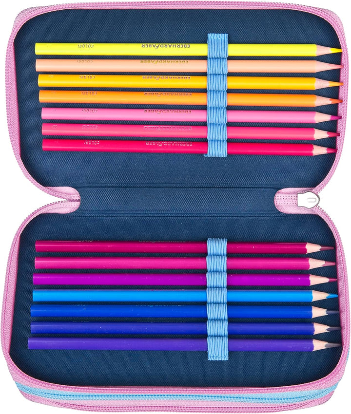 Scooli - Tripledecker Stitch - Gefülltes Schüleretui mit hochwertigen Stiften & Zubehör - Ideal für