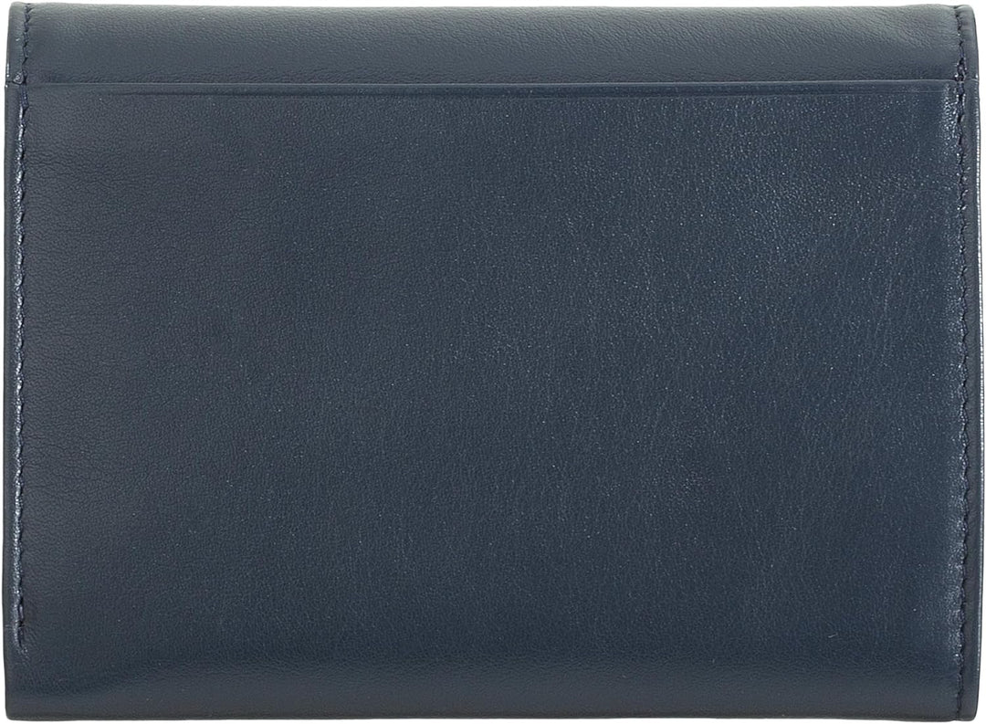 DUDU Damen-Gedldbörse Echtleder RFID mit Münzfach. Portamonnaie Farbig mit Doppelklappe Kreditkarten