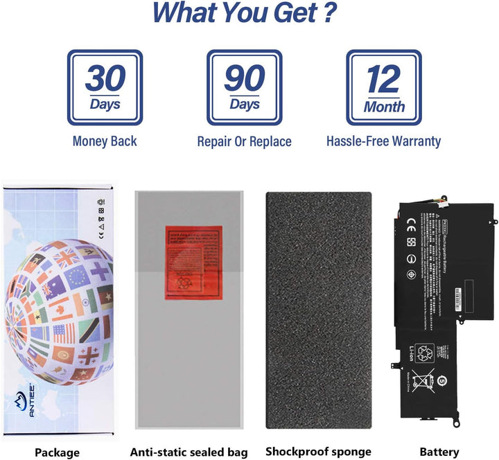 ANTIEE 56WH PK03XL Akku für HP Spectre Pro X360 G1 G2 13" 13-4000 13-4100 13-4200 13-4000nf 13-4006t