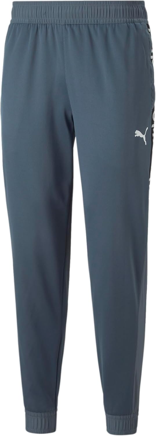 PUMA Herren Strickhose Train Fit Pwrfleece Jogger XL Blau / Schwarz, XL Blau / Schwarz