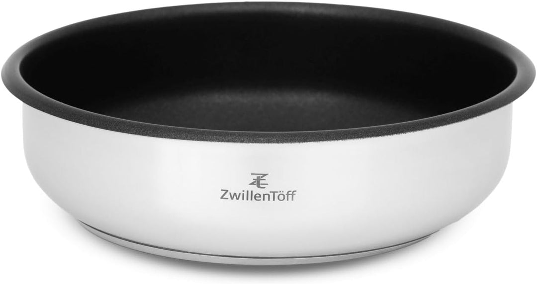 Töpfe und Pfannen Set - Topfset 9-teilig - Edelstahl - mit mit abnehmbarem Griff - für alle Herdarte
