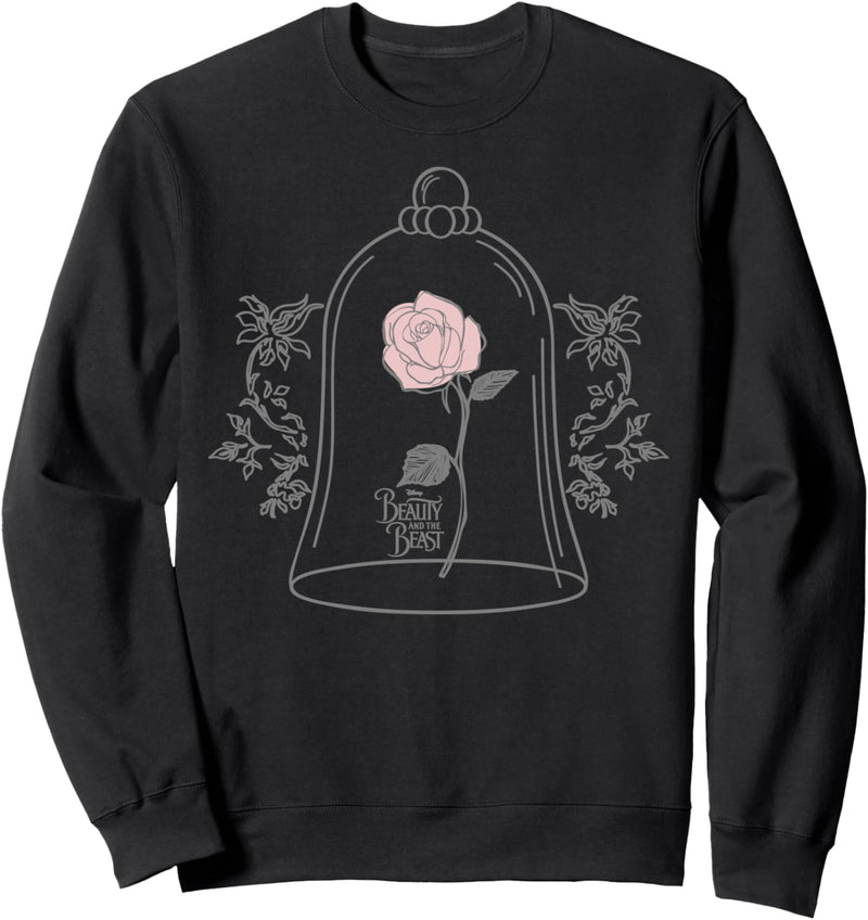 Disney Beauty And The Beast Rose In Glass Jar Sweatshirt