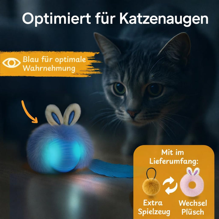 Katzenspielzeug Selbstbeschäftigung – interaktives Katzenspielzeug elektrisch – Katzenball elektrisc