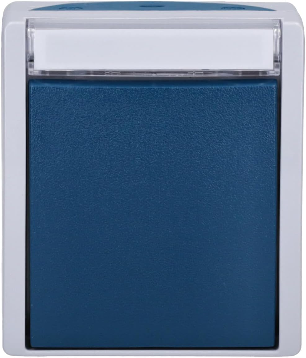 Busch-Jaeger 2601/6 WN-53 Wippschalter Aus- und Wechselschaltung (Thermoplast) Grau ocean® (IP 44) 2