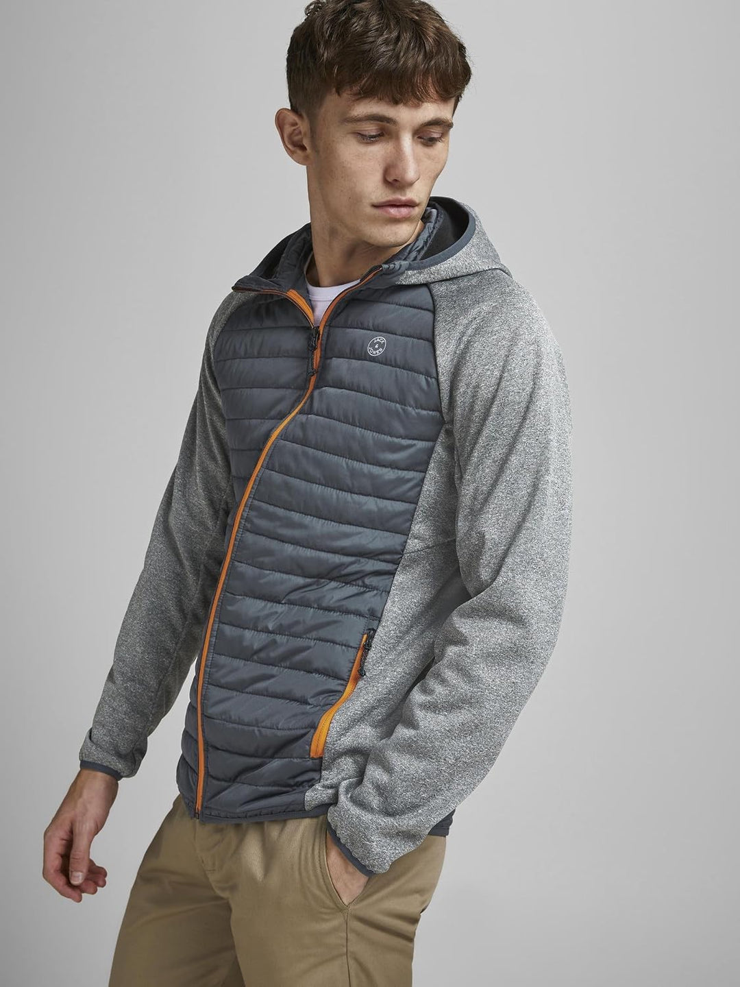 JACK &amp; JONES Softshell Stepp Jacke Kapuze Funktions Outdoor Blouson Übergangs Jacket Regular Fit JJE