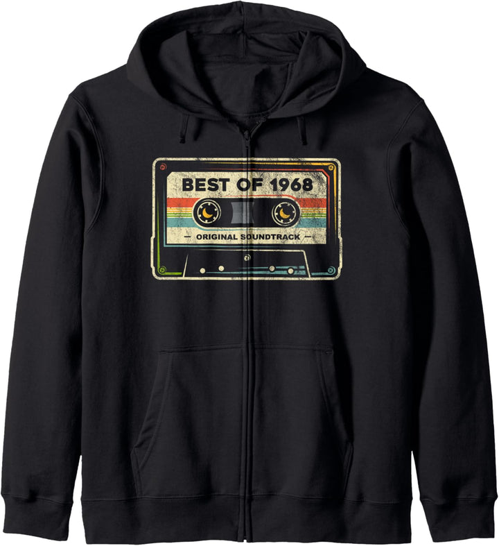 Retro Best of 1968 Mixtape Vintage 55. Geburtstag Kassette Kapuzenjacke