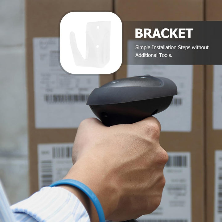 Universelle Scanner Wandhalterung für Barcode Scanner, Kunststoff, Weiss