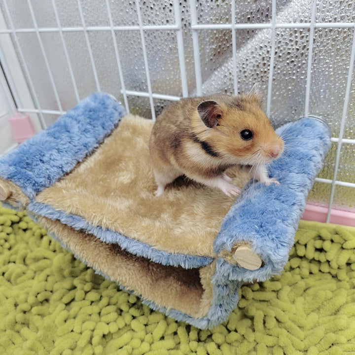 Qcwwy Hängende Hängematte für Haustiere, Kleine Tiere, Hamster-Hängematte, Haus, Maus, Ratte, Hängen