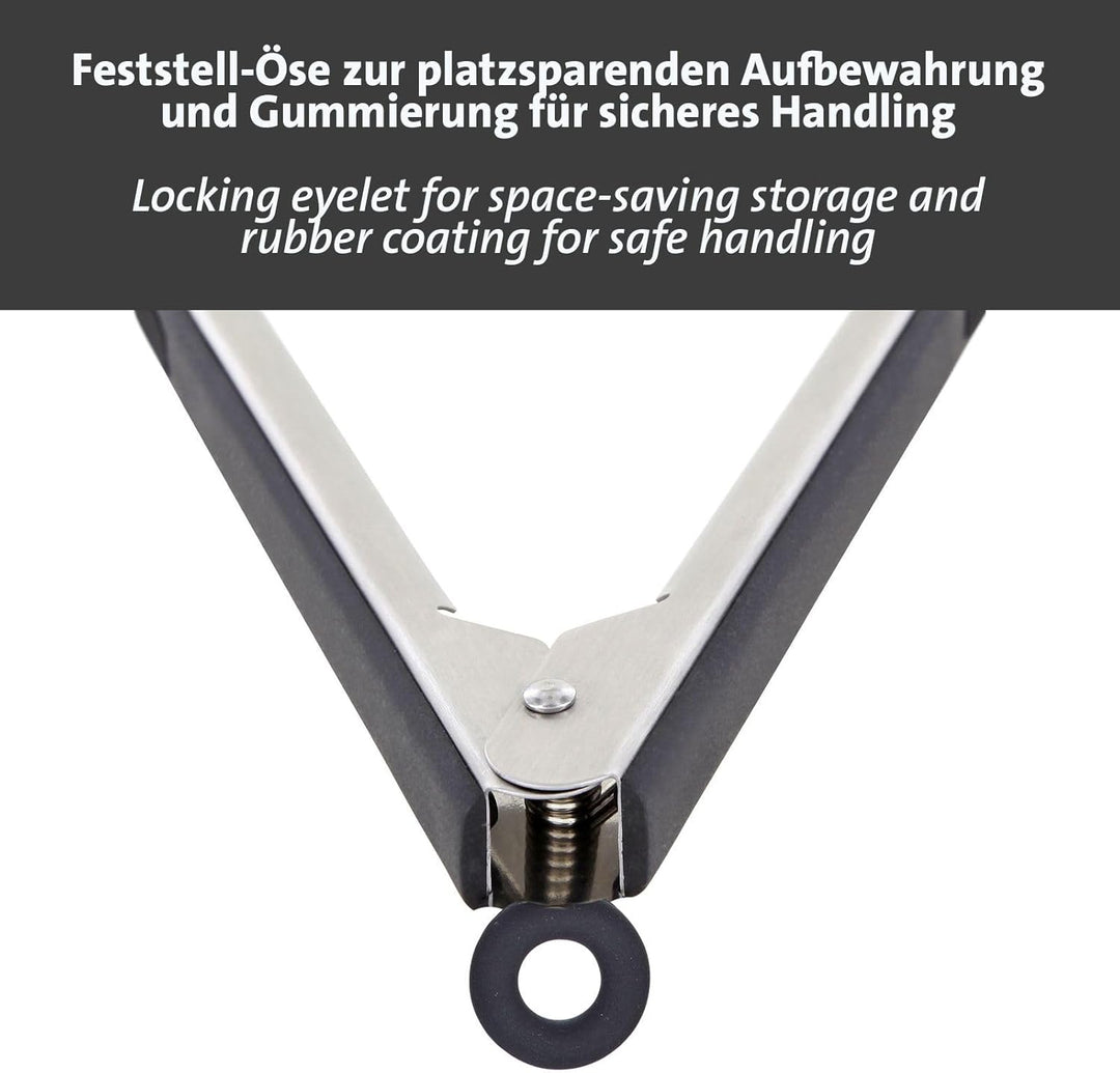 Westmark Grill-Set Feuerfeste Grillhandschuhe + 1 Grillzange – Ideal für sicheres Arbeiten am Grill,