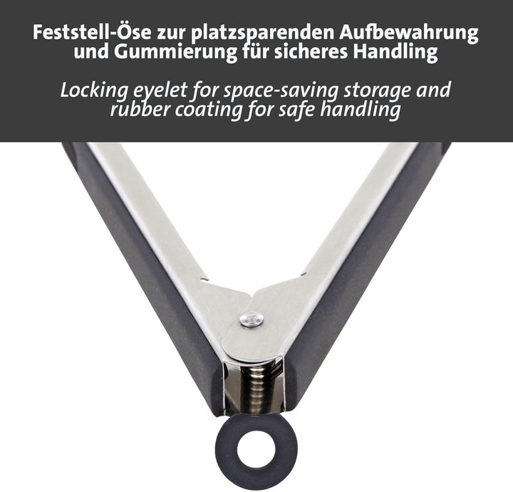 Westmark Grill-Set Feuerfeste Grillhandschuhe + 1 Grillzange – Ideal für sicheres Arbeiten am Grill,