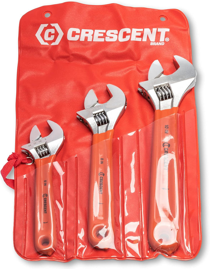 Crescent AC26810CV Schraubenschlüssel-Set, verstellbar, gepolstert, 15,2 cm, 20,3 cm und 25,4 cm, 3-