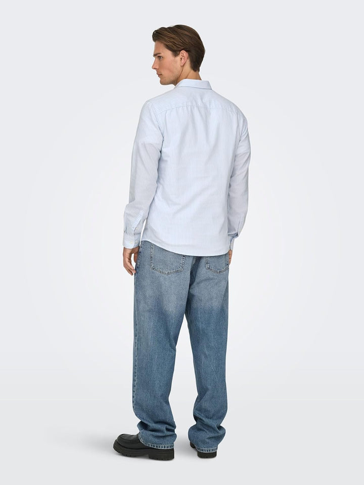 Only & Sons Male Oxford Hemd ONSALVARO Oxford Hemd S Bright White, S Bright White