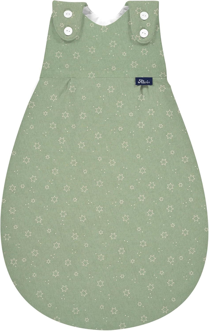 Alvi Baby Mäxchen Aussensack Exklusiv I Baby-Schlafsack mitwachsend & atmungsaktiv I Kinderschlafsac