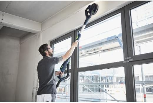 Festool Langhalsschleifer LHS 2 225 EQI-Plus PLANEX (mit Verlängerung, Schlauchclip, Klettverbinder,