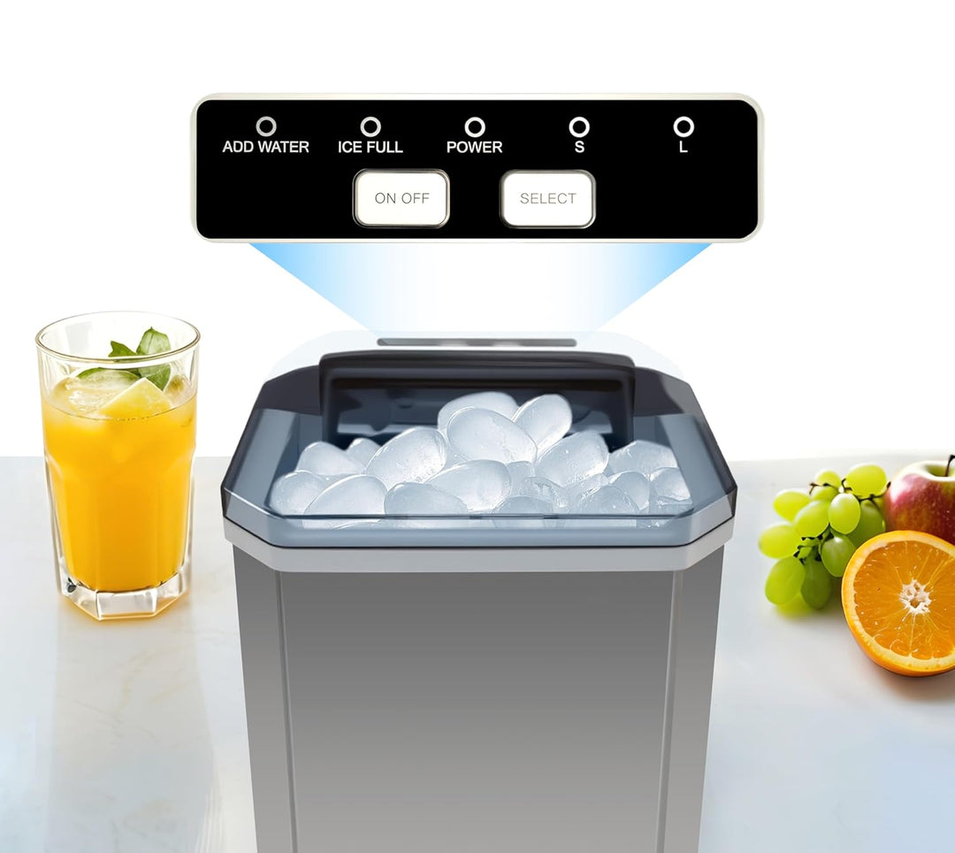 iTOMA Tisch-Eismaschine, 2 Grössen von Kugel-Eiswürfeln, 1,3-Liter-Eismaschine mit Autoreinigung, mi