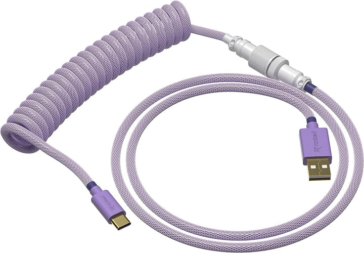 Ranked Coiled Cable | Handgefertigtes Double-Sleeved Geflochtenes Kabel | USB Typ C auf A | 5-Pin Av