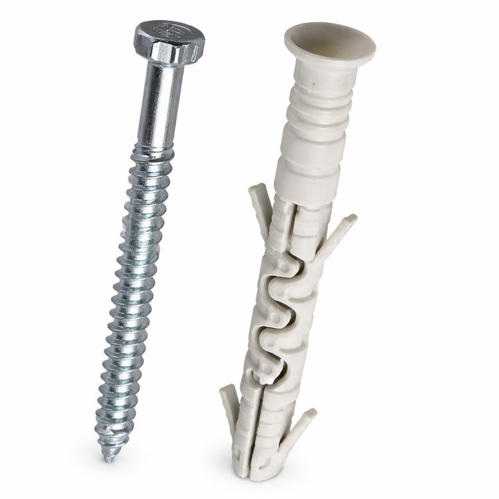 M8 (8mm x 80mm) Dübel und M6-Sechskantschrauben (50 Pack) Wandmontage Schrauben Dübel Wanddübel mit