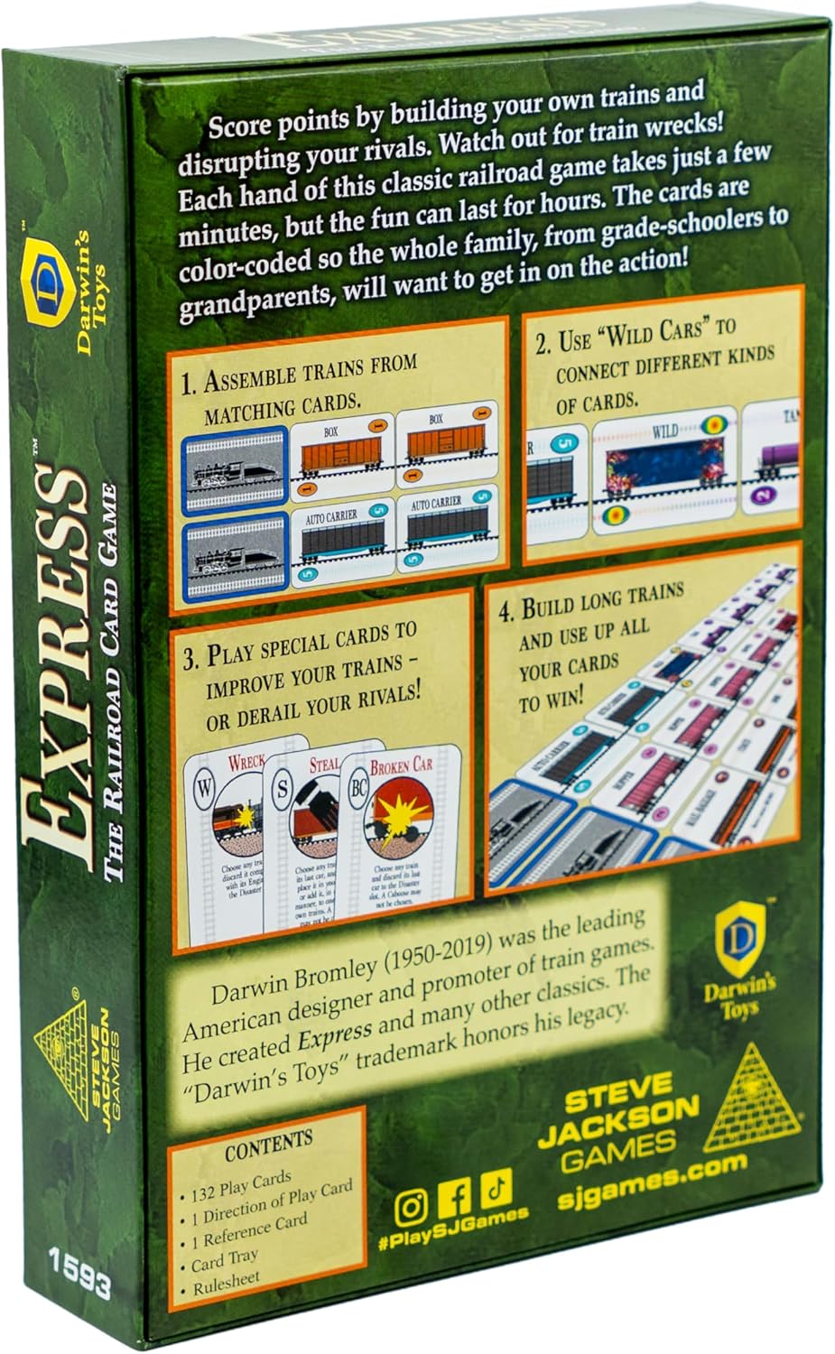 Steve Jackson Games | Express: The Railroad Card Game | Fast-Paced Strategy Game | Exciting Game for
