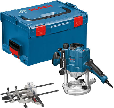 Bosch Professional Oberfräse GOF 1250 CE (Maulschlüssel 19 mm, Parallelanschlag mit Feineinstellung,