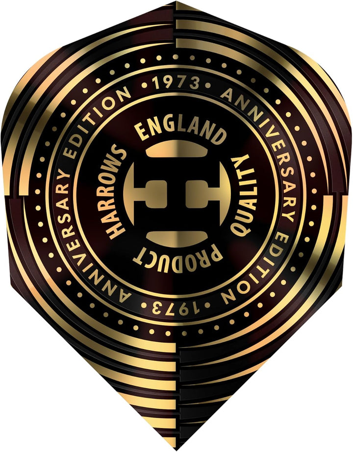 Harrows Steel Darts V-Wing 50 Years Golden Anniversary Edition 90% Tungsten Steeltip Dart Steeldart